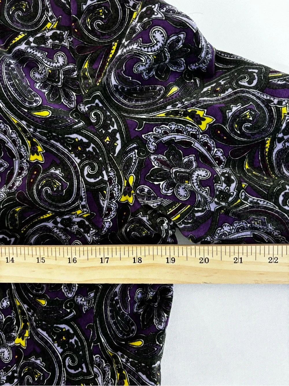 Talbots Signature Size 12 Purple Paisley Cotton Stretch Blazer Jacket Statement